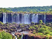 Die Iguassu-Fälle von der brasilianischen Seite