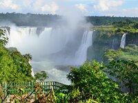 Die Iguassu-Fälle von der brasilianischen Seite