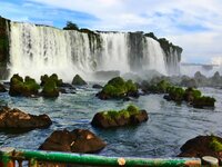 Die Iguassu-Fälle von der brasilianischen Seite