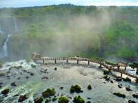 Die Iguassu-Fälle von der brasilianischen Seite