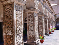 Ein ehemaliges Kloster in Arequipa, Peru