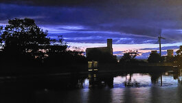 Abendstimmung auf der Rhône