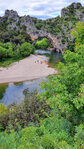 Die Ardèche am Pont d